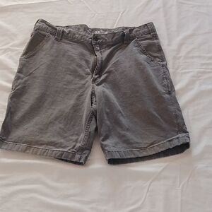 Carhartt Men's Charcoal Flat Front Shorts
